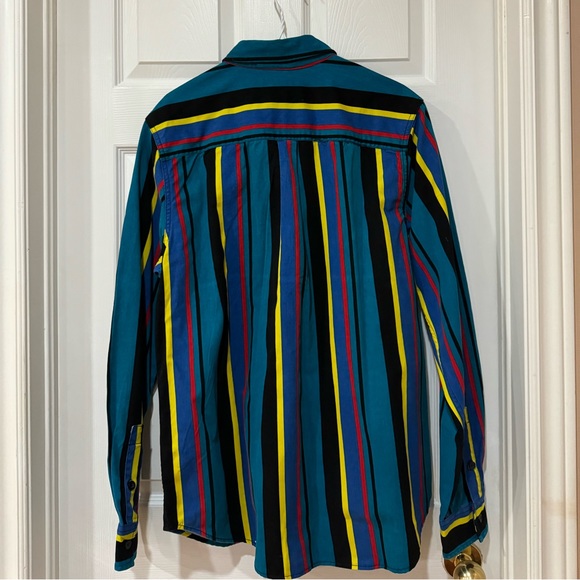 Men’s Multicolor Plaid Flannel Fleece Button Up Shirt Warm NEW - Picture 2 of 3